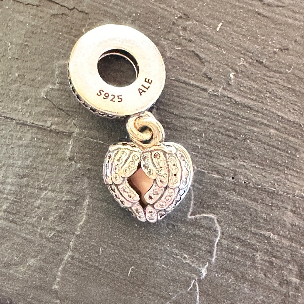 Pandora Angel Wings Heart Charm